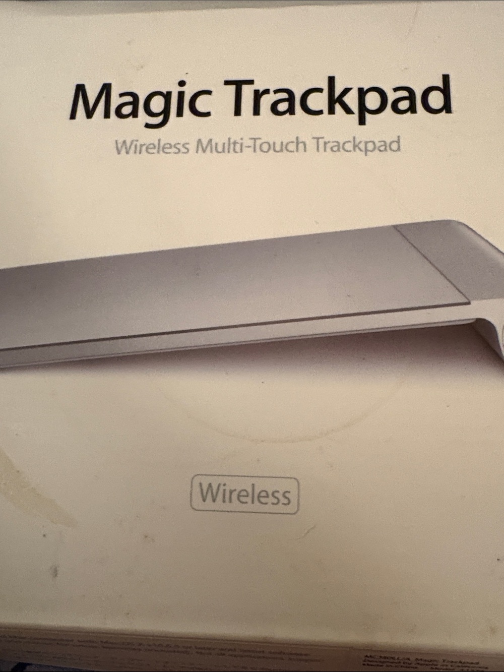 Apple Magic Trackpad - Silver/White Wireless Touchpad A1339